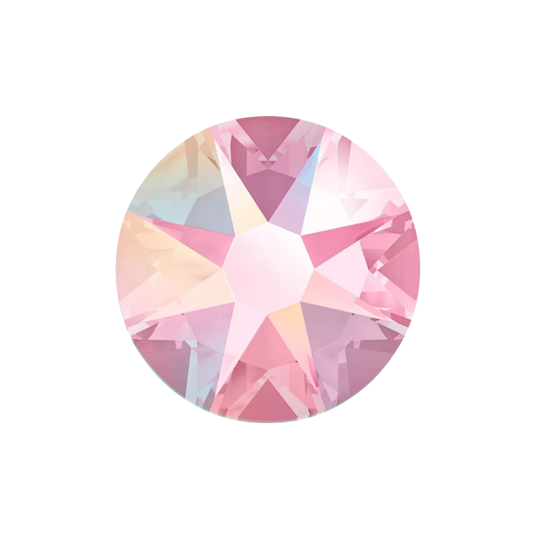 LIGHT ROSE - SWAROVSKI ROUND TOOTH GEMS