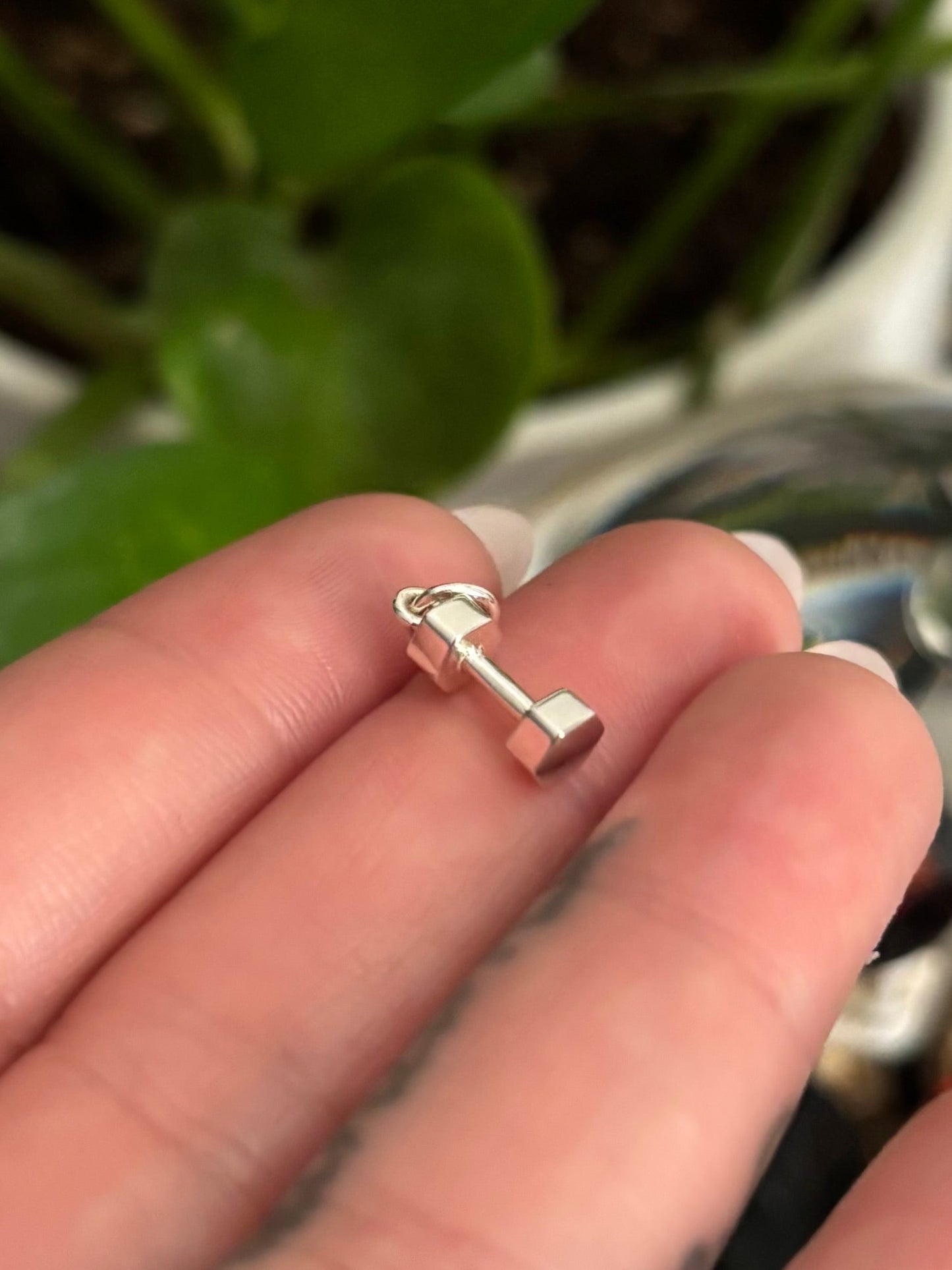 DUMBBELL CHARM - PERMANENT JEWELRY