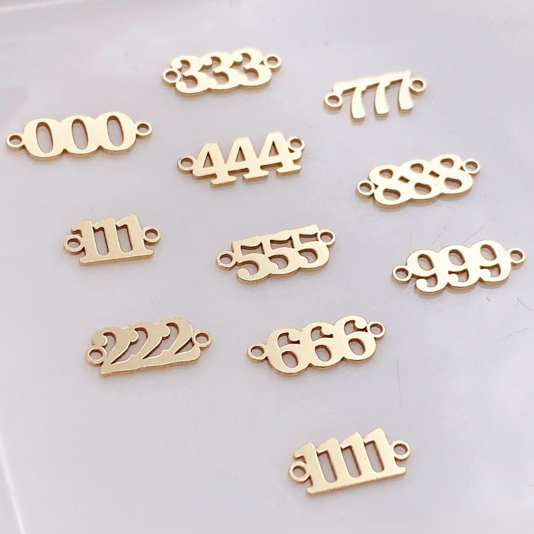 ANGEL NUMBER CONNECTORS - 14K GOLD