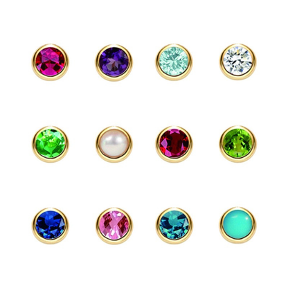 18K GOLD BIRTHSTONE TOOTH GEMS