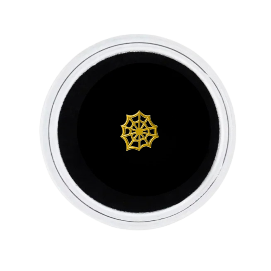 18K GOLD TOOTH GEM SPIDER WEB