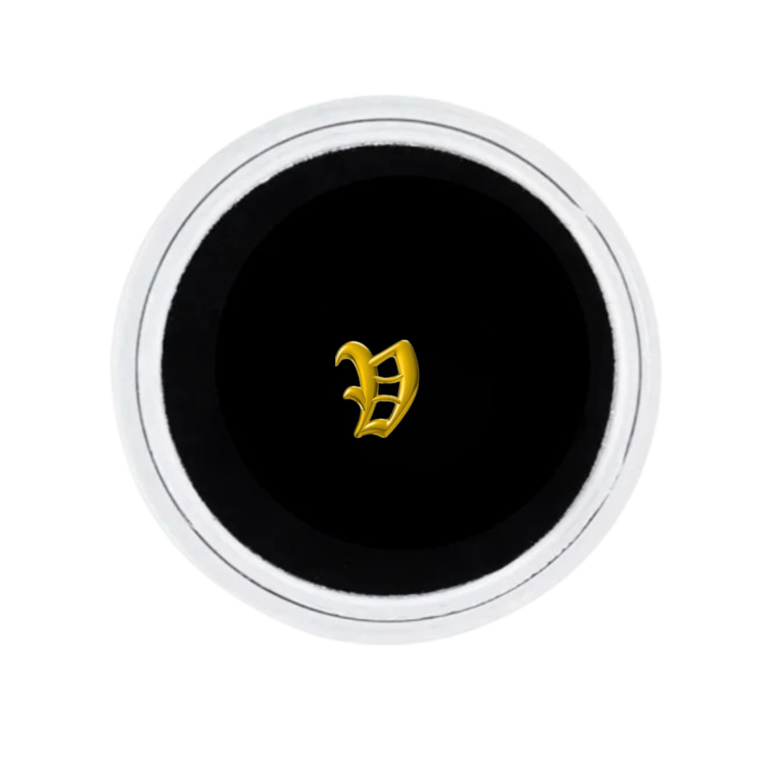 18K GOLD LETTER TOOTH GEMS