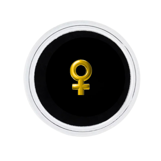 18K GOLD TOOTH GEM GENDER SYMBOL FEMALE