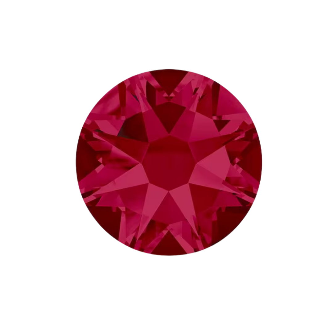 RUBY - SWAROVSKI ROUND TOOTH GEMS