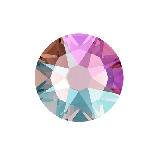 LIGHT ROSE SHIMMER - SWAROVSKI ROUND TOOTH GEMS