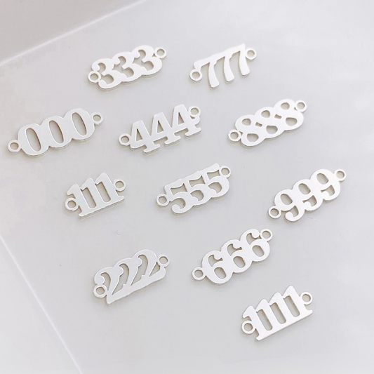 ANGEL NUMBER CONNECTORS - 925 STERLING SILVER